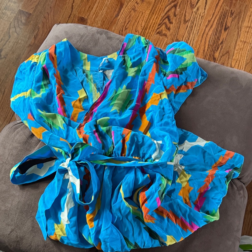 Amanda Uprichard Colorful Geometric Dress